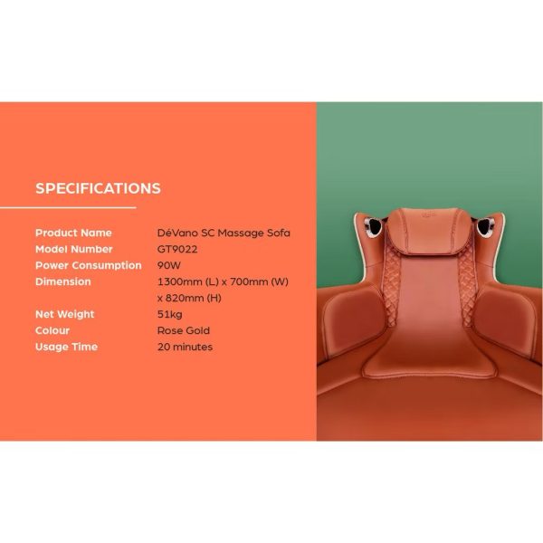 GINTELL DeVano Sc Queen massage sofa