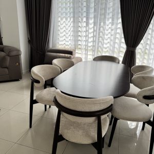 SET MEJA MAKAN 6KERUSI